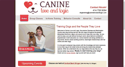 Desktop Screenshot of canineloveandlogic.com